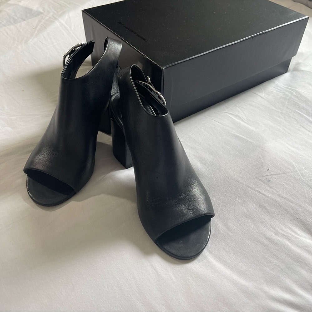 Alexander Wang peep toe booties